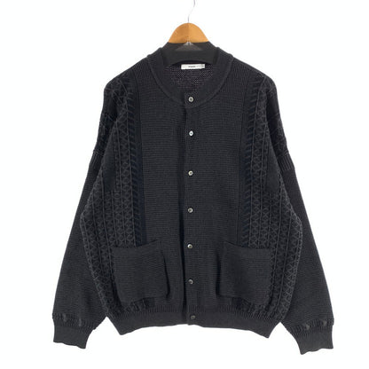 【中古品】【メンズ】 YASHIKI ヤシキ GINKA CARDIGAN カーディガン ニット 古着 140-261017-gm-07-fuzh サイズ：2 カラー：ブラック 万代Net店