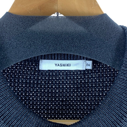 【中古品】【メンズ】 YASHIKI ヤシキ GINKA CARDIGAN カーディガン ニット 古着 140-261017-gm-07-fuzh サイズ：2 カラー：ブラック 万代Net店