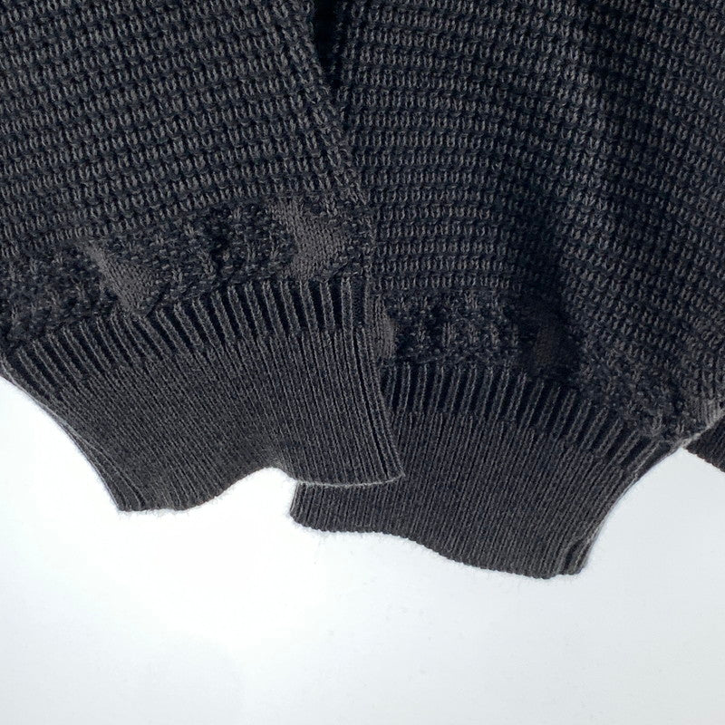 【中古品】【メンズ】 YASHIKI ヤシキ GINKA CARDIGAN カーディガン ニット 古着 140-261017-gm-07-fuzh サイズ：2 カラー：ブラック 万代Net店