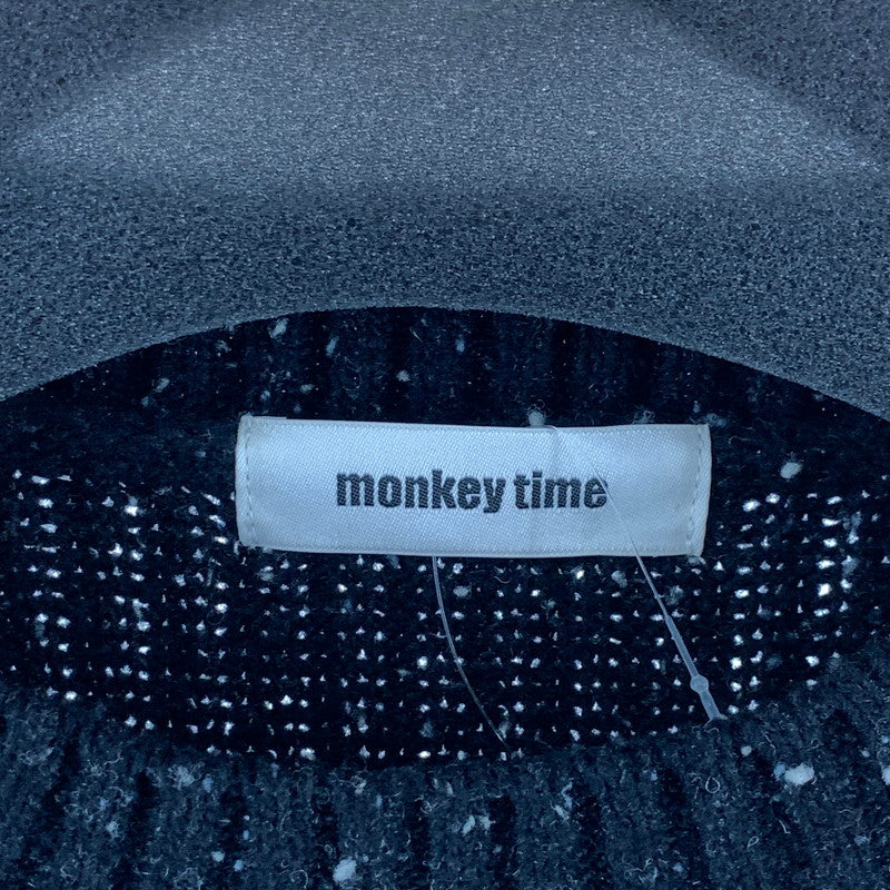 【中古品】【メンズ】 MONKEY TIME モンキータイム ニット セーター 古着 147-261018-gm-06-fuzh サイズ：L カラー：ブラック 万代Net店