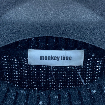 【中古品】【メンズ】 MONKEY TIME モンキータイム ニット セーター 古着 147-261018-gm-06-fuzh サイズ：L カラー：ブラック 万代Net店