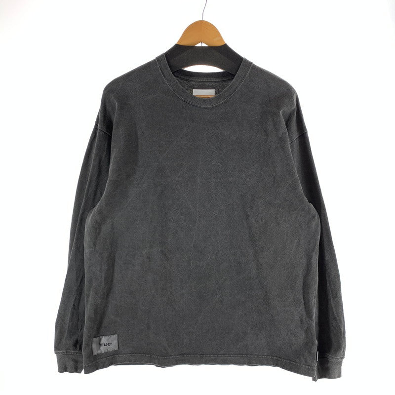 【中古品】【メンズ】 WTAPS ダブルタップス SIGN-OD LS TEE 長袖Tシャツ カットソー 古着 142-261017-gm-10-fuzh サイズ：03 カラー：グレー 万代Net店
