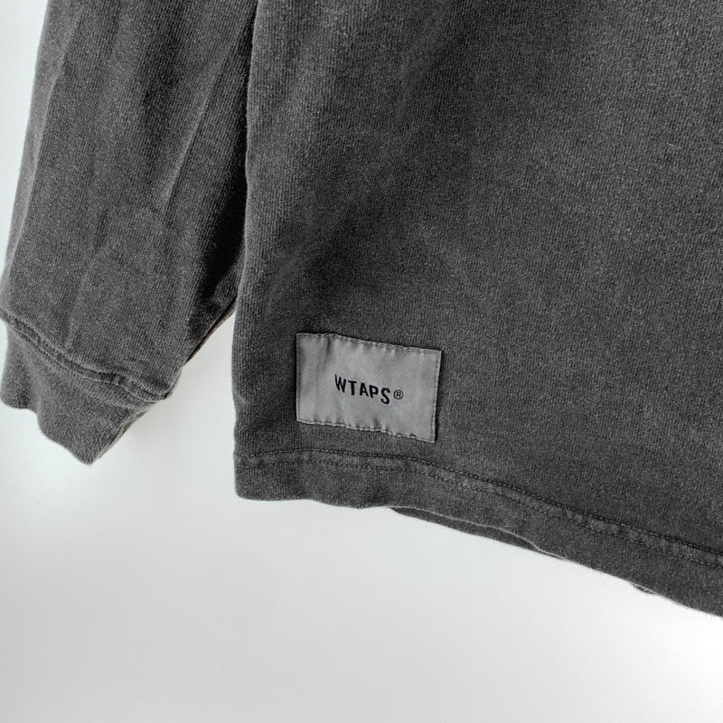 【中古品】【メンズ】 WTAPS ダブルタップス SIGN-OD LS TEE 長袖Tシャツ カットソー 古着 142-261017-gm-10-fuzh サイズ：03 カラー：グレー 万代Net店