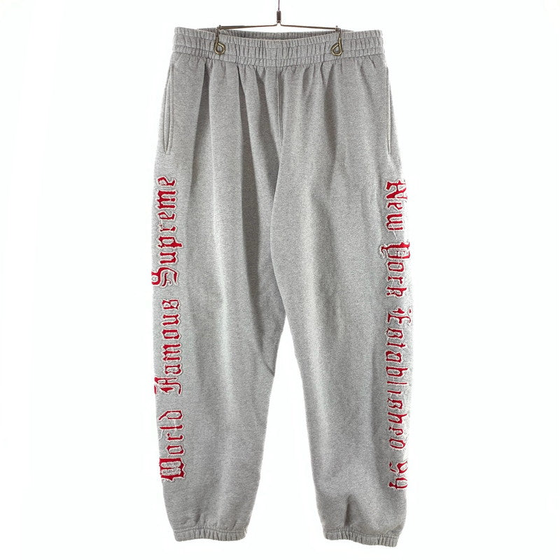 【中古品】【メンズ】 SUPREME シュプリーム CONTRAST CUTOUT SWEATPANT スウェットパンツ ボトムス 古着 149-261017-gm-01-fuzh サイズ：M カラー：グレー 万代Net店