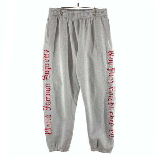 【中古品】【メンズ】 SUPREME シュプリーム CONTRAST CUTOUT SWEATPANT スウェットパンツ ボトムス 古着 149-261017-gm-01-fuzh サイズ：M カラー：グレー 万代Net店