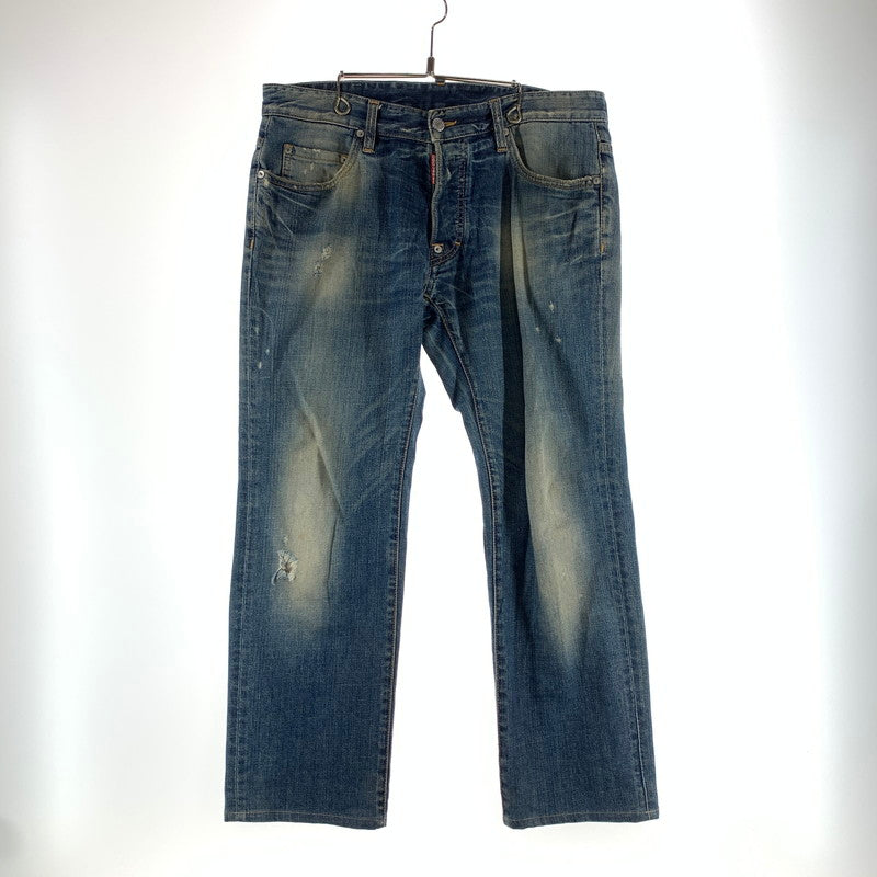 【中古品】【メンズ】 DSQUARED2 ディースクエアード DENIM PANTS デニムパンツ 152-261016-ny-05-fuzh サイズ：48 カラー：インディゴ 万代Net店