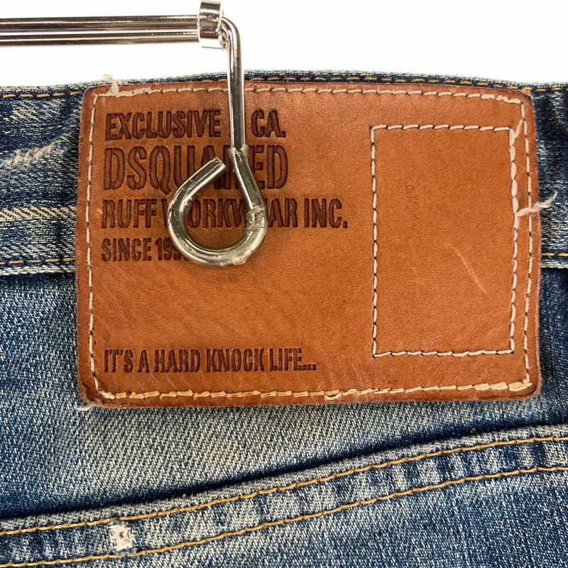 【中古品】【メンズ】 DSQUARED2 ディースクエアード DENIM PANTS デニムパンツ 152-261016-ny-05-fuzh サイズ：48 カラー：インディゴ 万代Net店