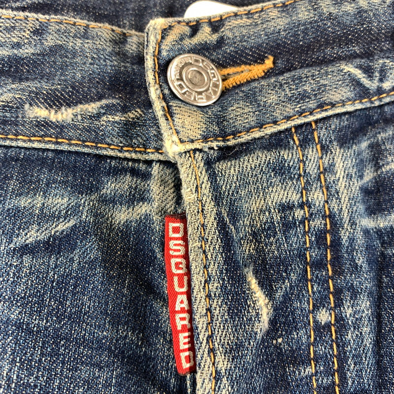 【中古品】【メンズ】 DSQUARED2 ディースクエアード DENIM PANTS デニムパンツ 152-261016-ny-05-fuzh サイズ：48 カラー：インディゴ 万代Net店