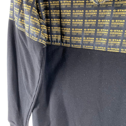 【中古品】【メンズ】 G-STAR RAW 1009508 ZIP HOODIE ジースターロー ジップアップフーディー パーカー 古着 141-261018-gm-05-fuzh サイズ：L カラー：ブラック 万代Net店