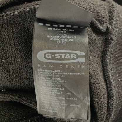 【中古品】【メンズ】 G-STAR RAW 1009508 ZIP HOODIE ジースターロー ジップアップフーディー パーカー 古着 141-261018-gm-05-fuzh サイズ：L カラー：ブラック 万代Net店