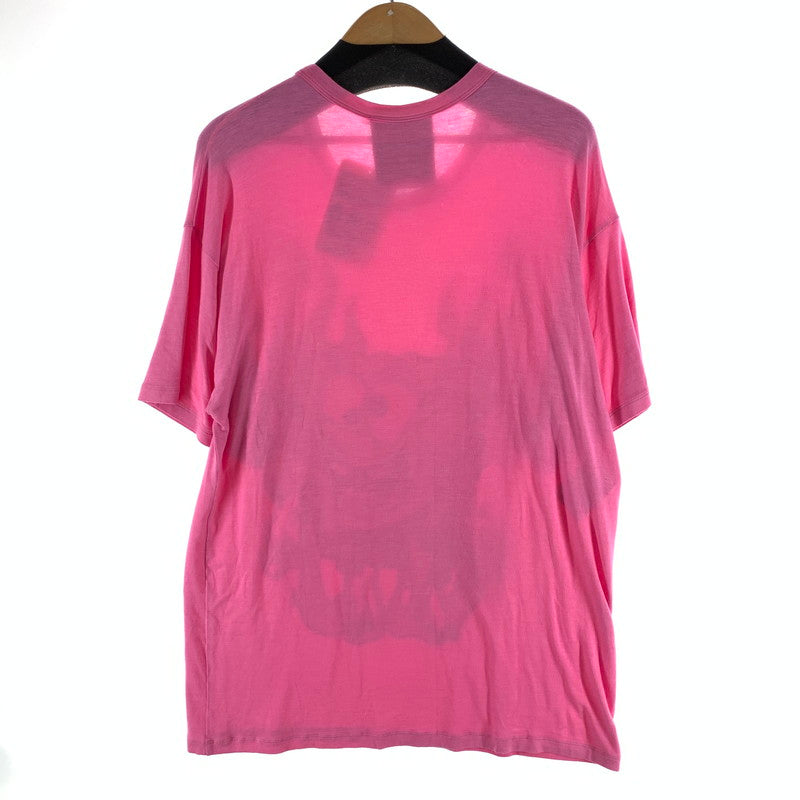 【中古品】【メンズ】 MOSCHINO モスキーノ 半袖Tシャツ カットソー 古着 141-261017-gm-12-fuzh サイズ：4 カラー：ピンク 万代Net店