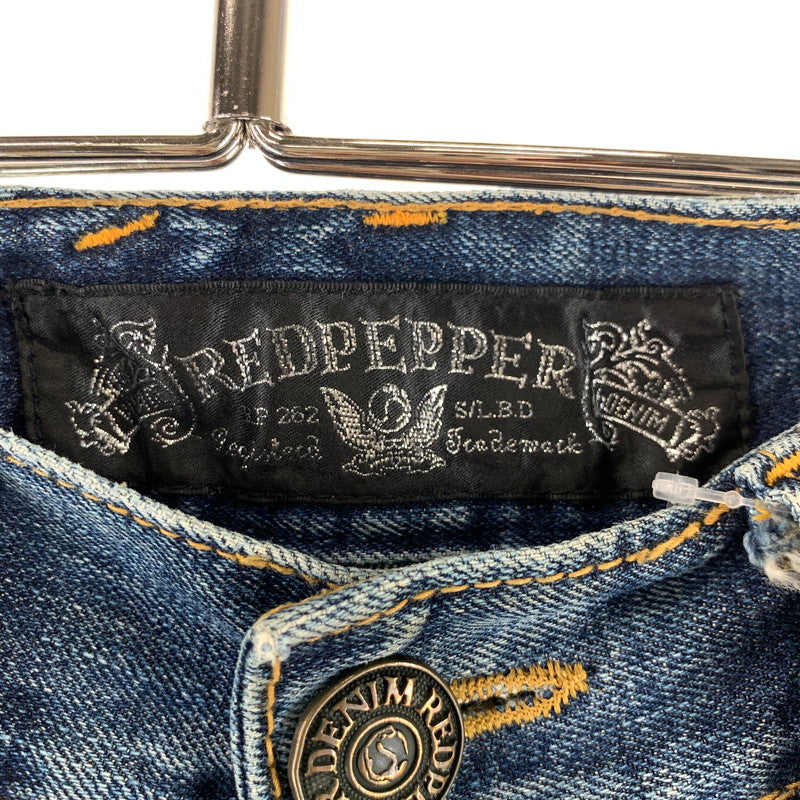 【中古品】【メンズ】 RED PEPPER レッドペッパー DENIM PANTS デニムパンツ 156-261016-ny-04-fuzh サイズ：32 カラー：インディゴ 万代Net店