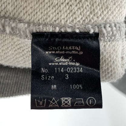 【中古品】【メンズ】 STUD MUFFIN 114-02334 PARKA スタッドマフィン パーカー ジップアップ 古着 142-261017-gm-03-fuzh サイズ：3 カラー：グレー 万代Net店