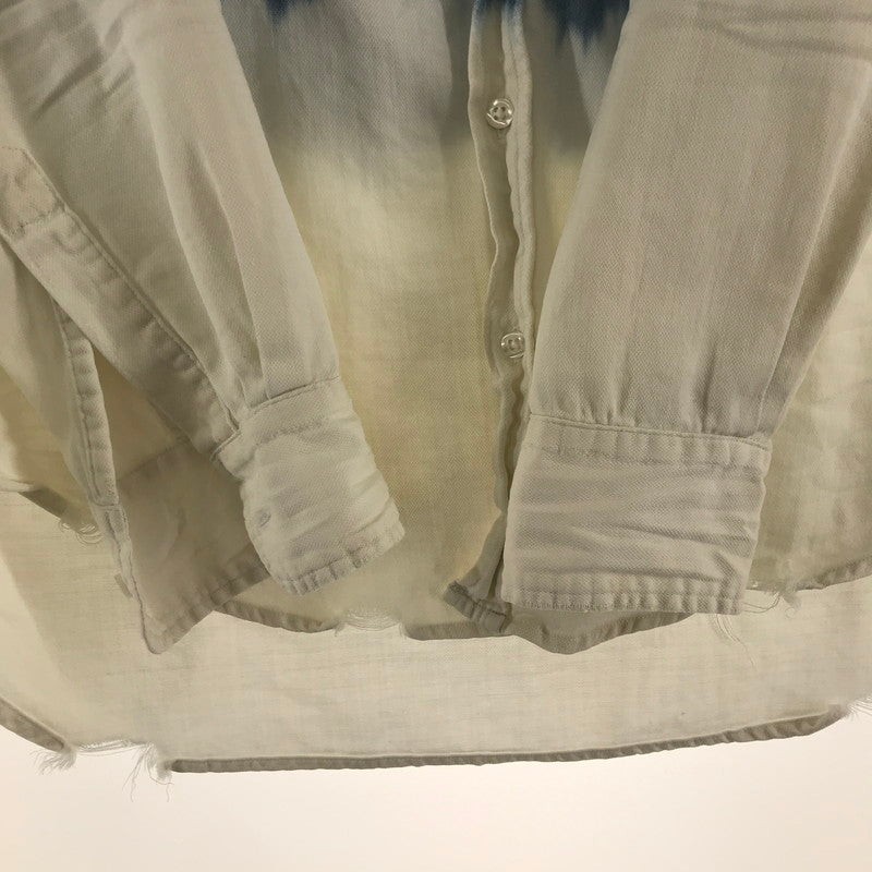 【中古品】【レディース】 FRANK＆EILEEN フランク＆アイリーン シャツ 長袖シャツ BLUE.WHITE ※使用感あり 170-261018-io-17-fuzh サイズ：XS カラー：ブルー.ホワイト 万代Net店