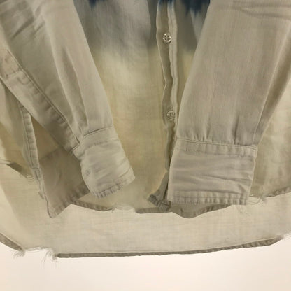 【中古品】【レディース】 FRANK＆EILEEN フランク＆アイリーン シャツ 長袖シャツ BLUE.WHITE ※使用感あり 170-261018-io-17-fuzh サイズ：XS カラー：ブルー.ホワイト 万代Net店