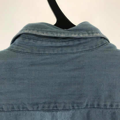 【中古品】【レディース】 FRANK＆EILEEN フランク＆アイリーン シャツ 長袖シャツ BLUE.WHITE ※使用感あり 170-261018-io-17-fuzh サイズ：XS カラー：ブルー.ホワイト 万代Net店