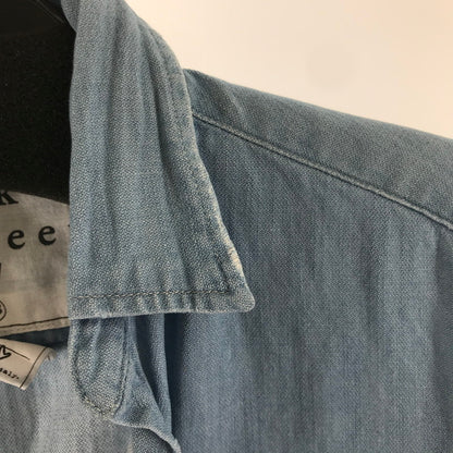 【中古品】【レディース】 FRANK＆EILEEN フランク＆アイリーン シャツ 長袖シャツ BLUE.WHITE ※使用感あり 170-261018-io-17-fuzh サイズ：XS カラー：ブルー.ホワイト 万代Net店