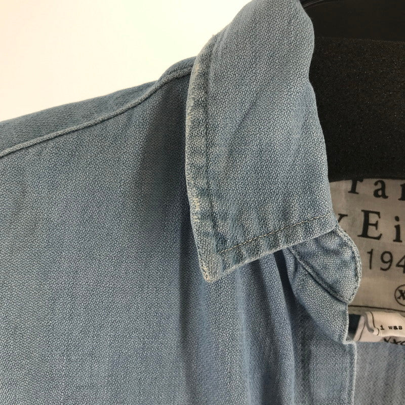 【中古品】【レディース】 FRANK＆EILEEN フランク＆アイリーン シャツ 長袖シャツ BLUE.WHITE ※使用感あり 170-261018-io-17-fuzh サイズ：XS カラー：ブルー.ホワイト 万代Net店