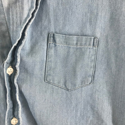 【中古品】【レディース】 FRANK＆EILEEN フランク＆アイリーン シャツ 長袖シャツ BLUE.WHITE ※使用感あり 170-261018-io-17-fuzh サイズ：XS カラー：ブルー.ホワイト 万代Net店