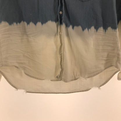 【中古品】【レディース】 FRANK＆EILEEN フランク＆アイリーン シャツ 長袖シャツ BLUE.WHITE ※使用感あり 170-261018-io-17-fuzh サイズ：XS カラー：ブルー.ホワイト 万代Net店