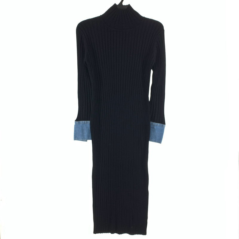 【中古品】【レディース】 DOUBLE STANDARD CLOTHING ダブルスタンダードクロージング ワンピース ニット 170-261018-gm-09-fuzh サイズ：36 カラー：ブラック 万代Net店