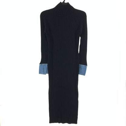 【中古品】【レディース】 DOUBLE STANDARD CLOTHING ダブルスタンダードクロージング ワンピース ニット 170-261018-gm-09-fuzh サイズ：36 カラー：ブラック 万代Net店