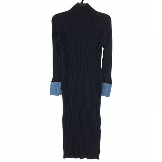 【中古品】【レディース】 DOUBLE STANDARD CLOTHING ダブルスタンダードクロージング ワンピース ニット 170-261018-gm-09-fuzh サイズ：36 カラー：ブラック 万代Net店