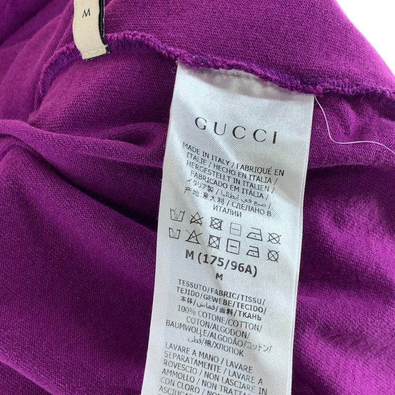 【中古品】【メンズ】 GUCCI グッチ×THE NORTH FACE ザ・ノースフェイス 671439 LS TEE 長袖Tシャツ カットソー 古着 141-261017-gm-25-fuzh サイズ：M カラー：イエロー パープル 万代Net店