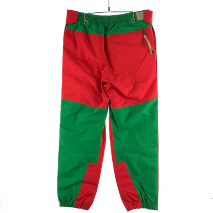【中古品】【メンズ】 GUCCI グッチ×THE NORTH FACE ザ・ノースフェイス 663766 TRACK PANTS トラックパンツ 古着 152-261017-gm-17-fuzh サイズ：M カラー：グリ－ン レッド 万代Net店