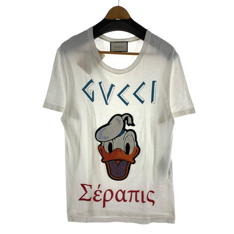 【中古品】【メンズ】 GUCCI グッチ×DISNEY ディズニー 440103 SS TEE 半袖Tシャツ カットソー 古着 141-261017-gm-23-fuzh サイズ：S カラー：ホワイト 万代Net店