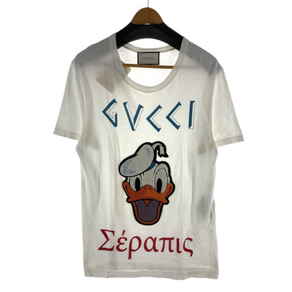 【中古品】【メンズ】 GUCCI グッチ×DISNEY ディズニー 440103 SS TEE 半袖Tシャツ カットソー 古着 141-261017-gm-23-fuzh サイズ：S カラー：ホワイト 万代Net店