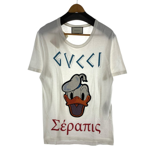【中古品】【メンズ】 GUCCI グッチ×DISNEY ディズニー 440103 SS TEE 半袖Tシャツ カットソー 古着 141-261017-gm-23-fuzh サイズ：S カラー：ホワイト 万代Net店