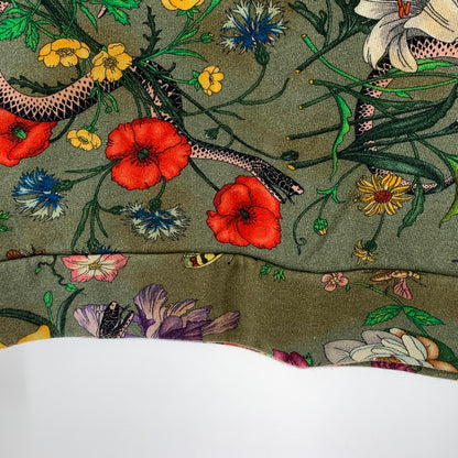 【中古品】【メンズ】 GUCCI グッチ 475374 FLORA SNAKE HOODIE スネーク フーディー パーカー 141-261017-gm-15-fuzh サイズ：S カラー：グリーン 万代Net店