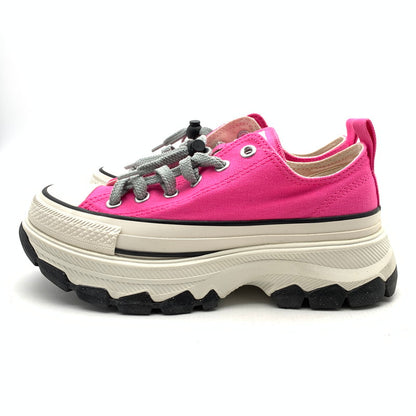 【中古品】【レディース】 CONVERSE コンバース 1SD682 TREKWAVE OX スニーカー 靴 厚底 166-261018-gm-30-fuzh サイズ：24 カラー：ピンク 万代Net店