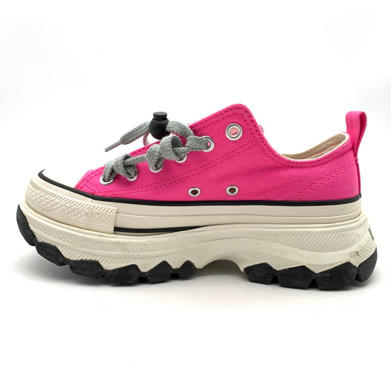 【中古品】【レディース】 CONVERSE コンバース 1SD682 TREKWAVE OX スニーカー 靴 厚底 166-261018-gm-30-fuzh サイズ：24 カラー：ピンク 万代Net店