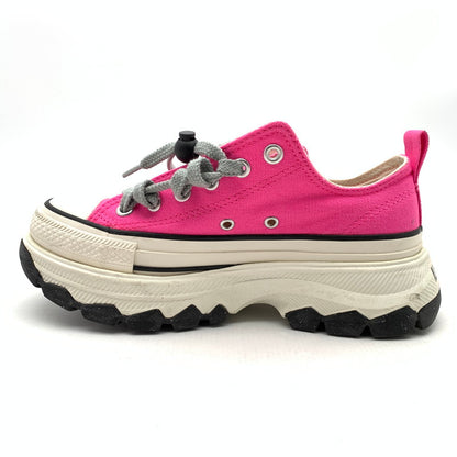【中古品】【レディース】 CONVERSE コンバース 1SD682 TREKWAVE OX スニーカー 靴 厚底 166-261018-gm-30-fuzh サイズ：24 カラー：ピンク 万代Net店