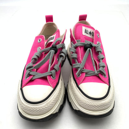 【中古品】【レディース】 CONVERSE コンバース 1SD682 TREKWAVE OX スニーカー 靴 厚底 166-261018-gm-30-fuzh サイズ：24 カラー：ピンク 万代Net店