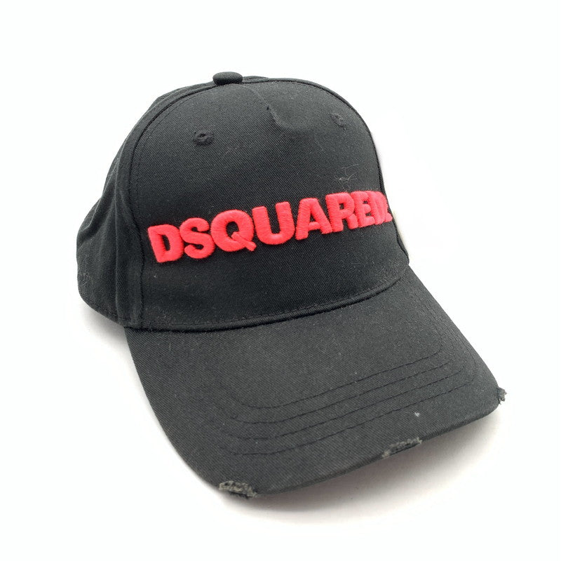 【中古品】【メンズ】 DSQUARED2 ディースクエアード キャップ 帽子 185-261018-gm-25-fuzh サイズ：F カラー：ブラック 万代Net店