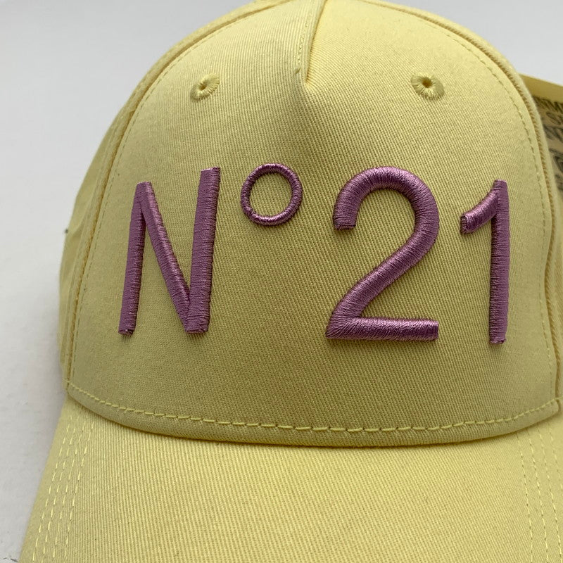 【中古品】【メンズ】 N°21 ヌメロ ヴェントゥーノ キャップ 帽子 185-261018-gm-27-fuzh サイズ：3 カラー：イエロー 万代Net店