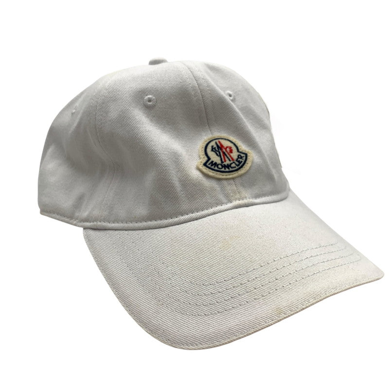 【中古品】【メンズ】 MONCLER モンクレール BERRETTO BASEBALL ベースボールキャップ 帽子 185-261018-gm-22-fuzh サイズ：F カラー：ホワイト 万代Net店