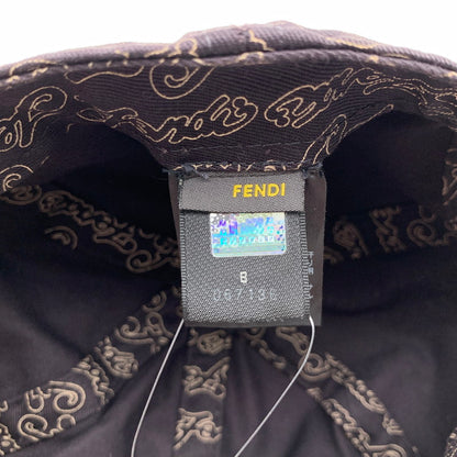 【中古品】【メンズ】 FENDI フェンディ CAP キャップ 帽子 185-261018-gm-24-fuzh サイズ：M カラー：ブラック 万代Net店