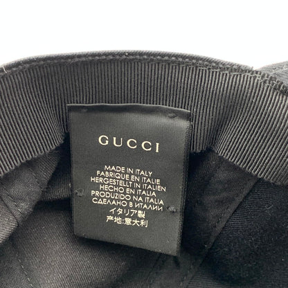 【中古品】【メンズ】 GUCCI グッチ CAP キャップ 帽子 185-261018-gm-23-fuzh サイズ：L カラー：ブラック 万代Net店