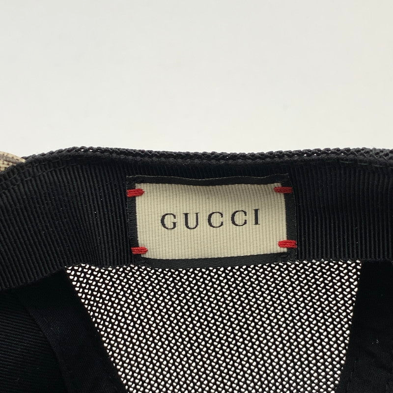 【中古品】【メンズ】 GUCCI グッチ GG SUPREME BASEBALL CAP ベースボールキャップ 帽子 古着 185-261018-gm-21-fuzh サイズ：L カラー：ブラウン 万代Net店