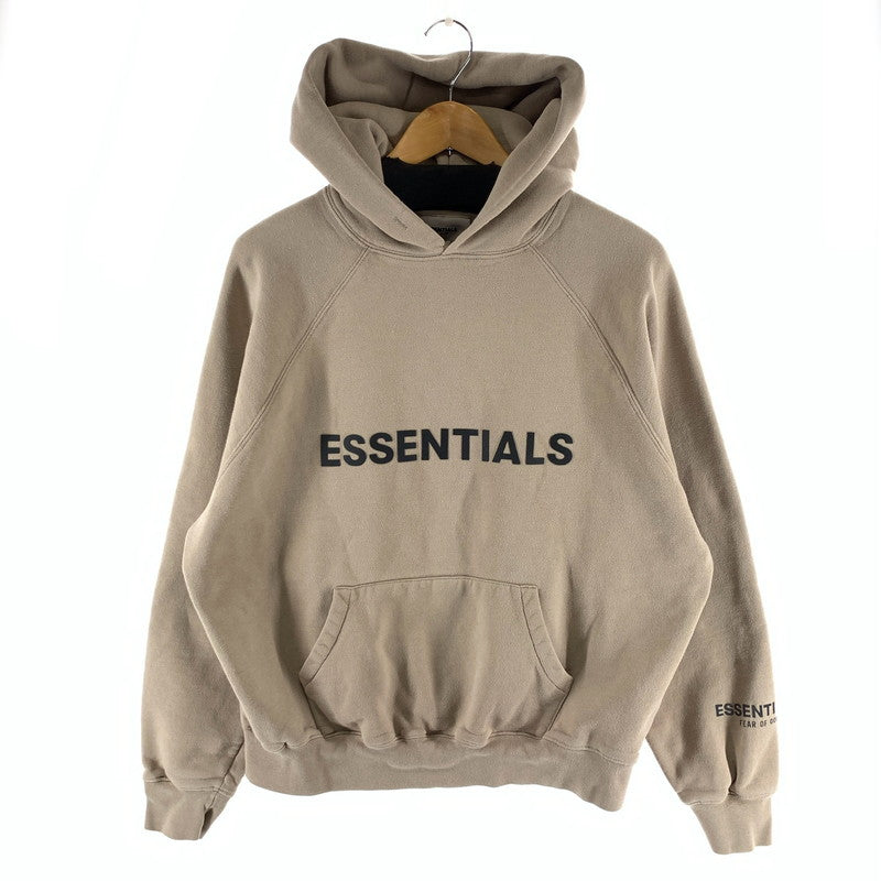 【中古品】【メンズ】 ESSENTIALS PARKA エッセンシャルズ パーカー フーディー 古着 142-261018-gm-20-fuzh サイズ：S カラー：ベージュ 万代Net店