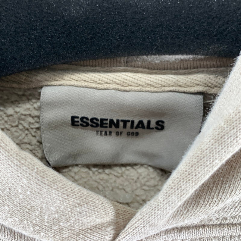 【中古品】【メンズ】 ESSENTIALS PARKA エッセンシャルズ パーカー フーディー 古着 142-261018-gm-20-fuzh サイズ：S カラー：ベージュ 万代Net店