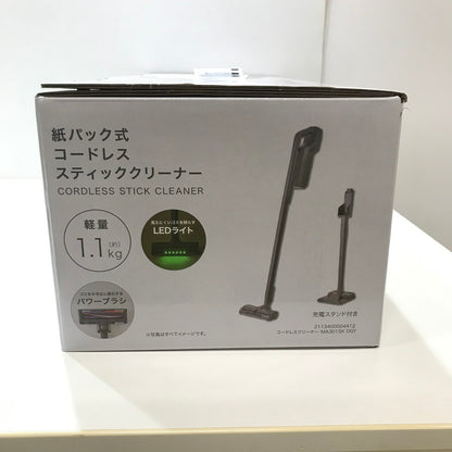 【未使用品】 未使用 紙パック式 コードレス スティック クリーナー 掃除機 家庭用 MA301SK 100-261017-mh-21-fuz 万代Net店