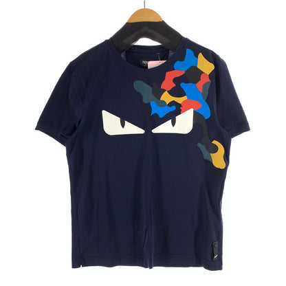 【中古品】【レディース】 FENDI フェンディ FY0626 44K SS TEE 半袖Tシャツ カットソー 古着 170-261017-gm-26-fuzh サイズ：46 カラー：ネイビー 万代Net店