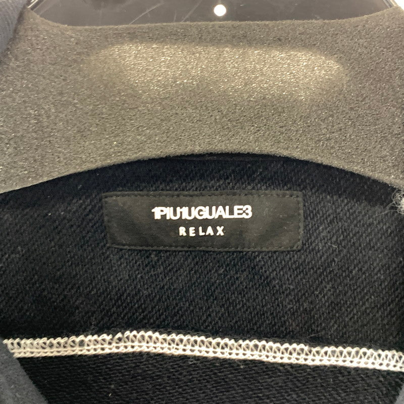 【中古品】【レディース】 1PIU1UGUALE3 RELAX ウノピゥウノウグァーレトレ リラックス ジップパーカー 古着 170-261018-gm-10-fuzh サイズ：M カラー：ブラック 万代Net店
