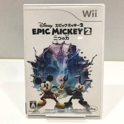 【中古品】 Nintendo Wii ニンテンドー ウィー ソフト ディズニーエピックミッキー2 ～二つの力～ [CERO区分_A / 全年齢対象商品] 028-261017-mh-12-fuzh 万代Net店