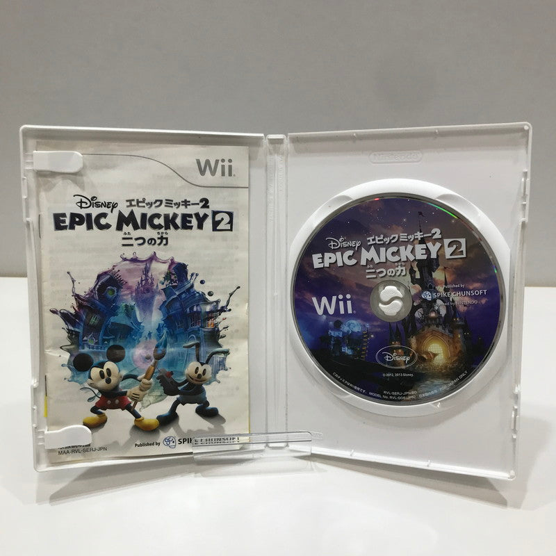 【中古品】 Nintendo Wii ニンテンドー ウィー ソフト ディズニーエピックミッキー2 ～二つの力～ [CERO区分_A / 全年齢対象商品] 028-261017-mh-12-fuzh 万代Net店